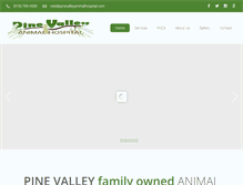 Tablet Screenshot of pinevalleyanimalhospital.com